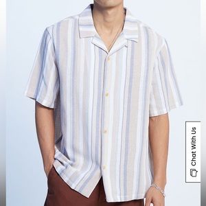Men’s - Stripped Woven Button Down